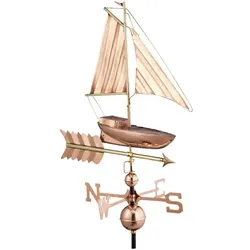 relaxdays Wetterhahn »Schiff«