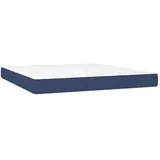 vidaXL Taschenfederkernmatratze Stoff 180 x 200 cm blau