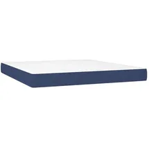 vidaXL Taschenfederkernmatratze Stoff 180 x 200 cm blau