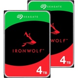 Seagate IronWolf NAS HDD +Rescue 4TB Bundle, 24/7, 512e / 3.5" / SATA 6Gb/s, 2er-Pack (ST4000VN006_X2)