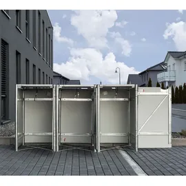 Hide Mülltonnenbox 240 l natur grau