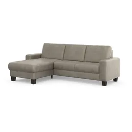 Home Affaire Ecksofa HOME AFFAIRE "Summer L-Form", grau (steel), B:249cm H:91cm T:164cm, 95% Polyester, 5% Polyamid, Sofas, Ecksofa, mit Recamiere, mit oder ohne Bettfunktion und Bettkasten, Cord-Bezug