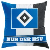 Hamburger SV Dekokissen HSV Kissen Blockstreifen blau