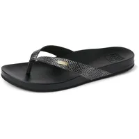 Reef Zehentrenner Sandale Cushion Court Black Sassy EU 37.5 (Woman)