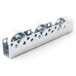 Universal-Rollenschiene, Tragfähigkeit 20 kg, Teilung 100 mm