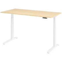 bümö Schreibtisch elektrisch Ahorn / Weiß
