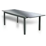 Home Deluxe - Gartentisch ausziehbar 180 - 240 cm aus Aluminium - Dunkelgrau