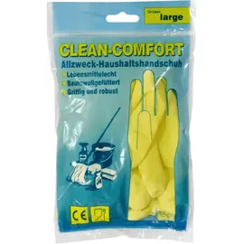 AMPri Clean Comfort M gelb Gr. 8, velourisiert, lebensmittelgeeignet
