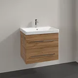 Villeroy & Boch Avento Waschtischunterschrank 2 Auszüge, wandhängend, Kansas Oak