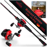 Paradox Fishing Baitcasterrute PX Hyper + Hyper Cast Rolle, (2,1m 10-20g, 15-40g, 20-60g), Magnet Bremse