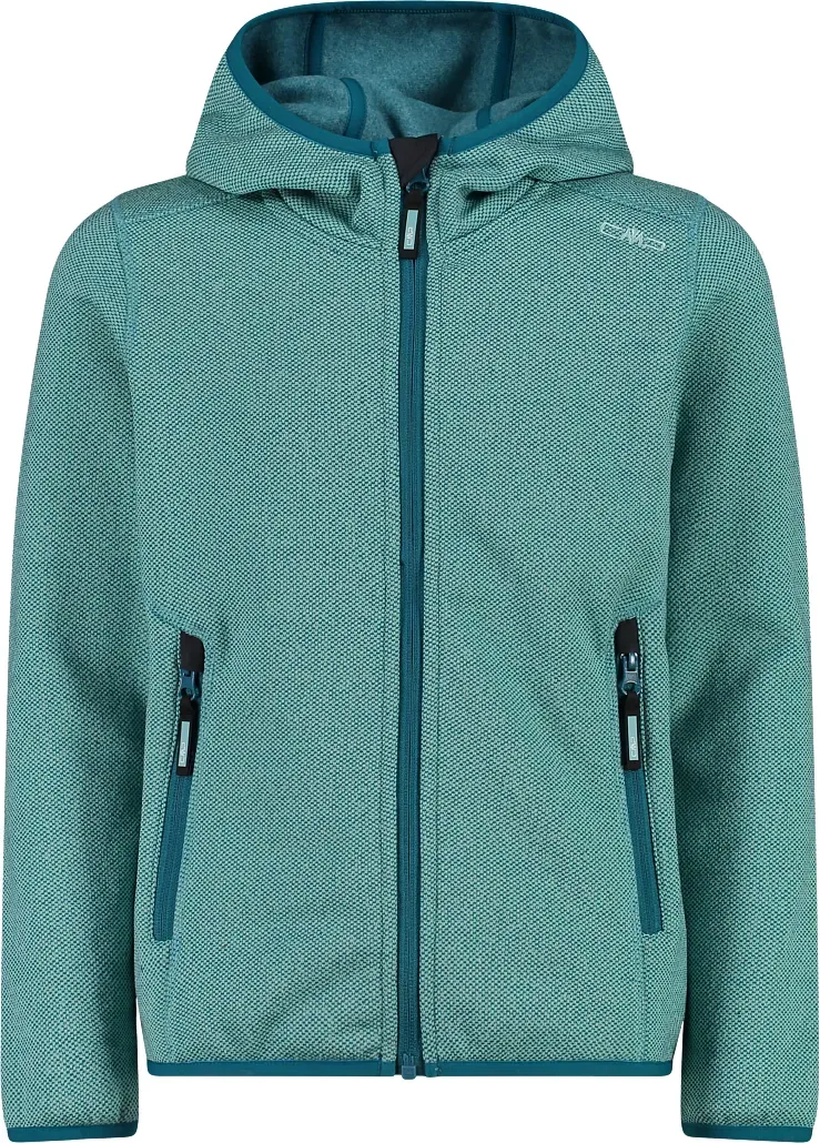 CMP KID G JACKET FIX HOOD ACQUA-TEAL 140