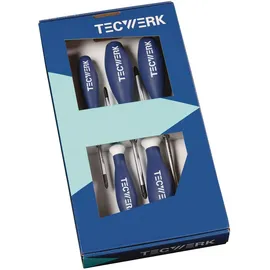 tecwerk Schraubendrehersatz 7-tlg. TORX® Mehrkomponentengriffe Rundkl.