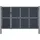 vidaXL Gartentor Stahl 350 x 175 cm anthrazit
