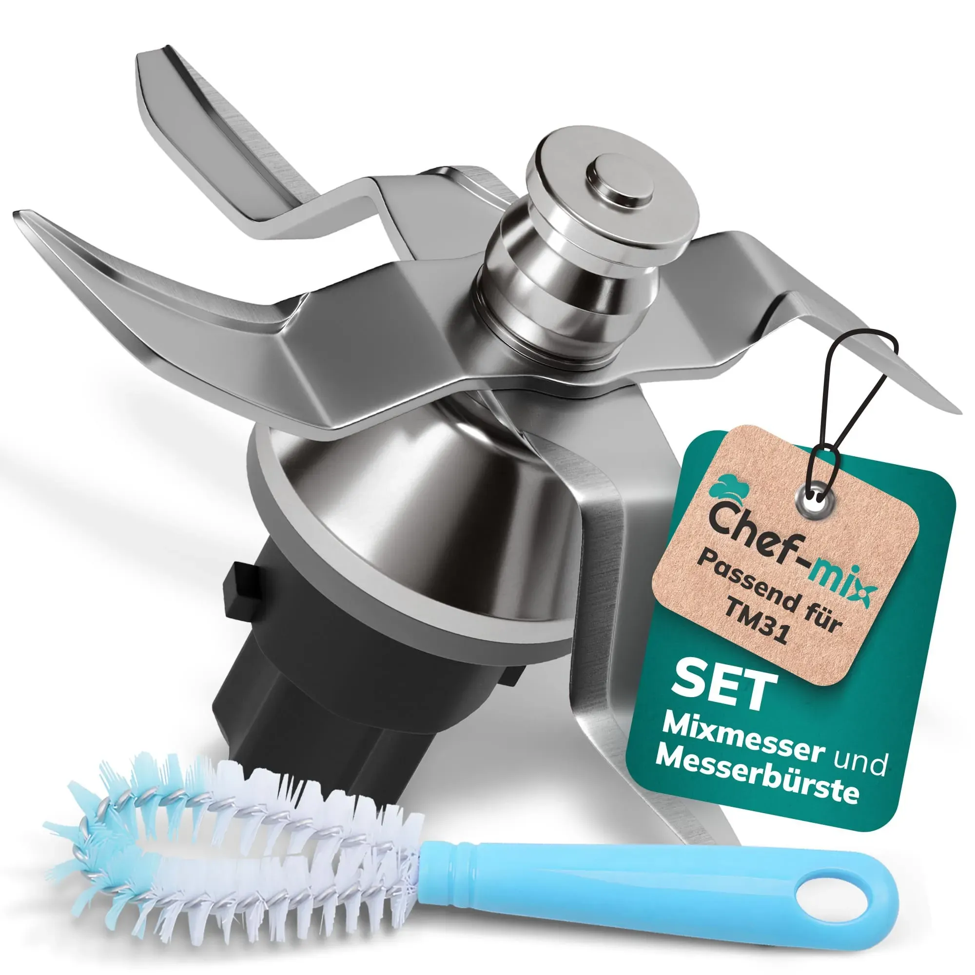Ersatzmesser mit Reinigungsbürste für Thermomix TM31
