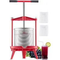 Vevor Obstweinpresse Manuelle Presse Edelstahl 14L Apfelmühle mit T-Griff