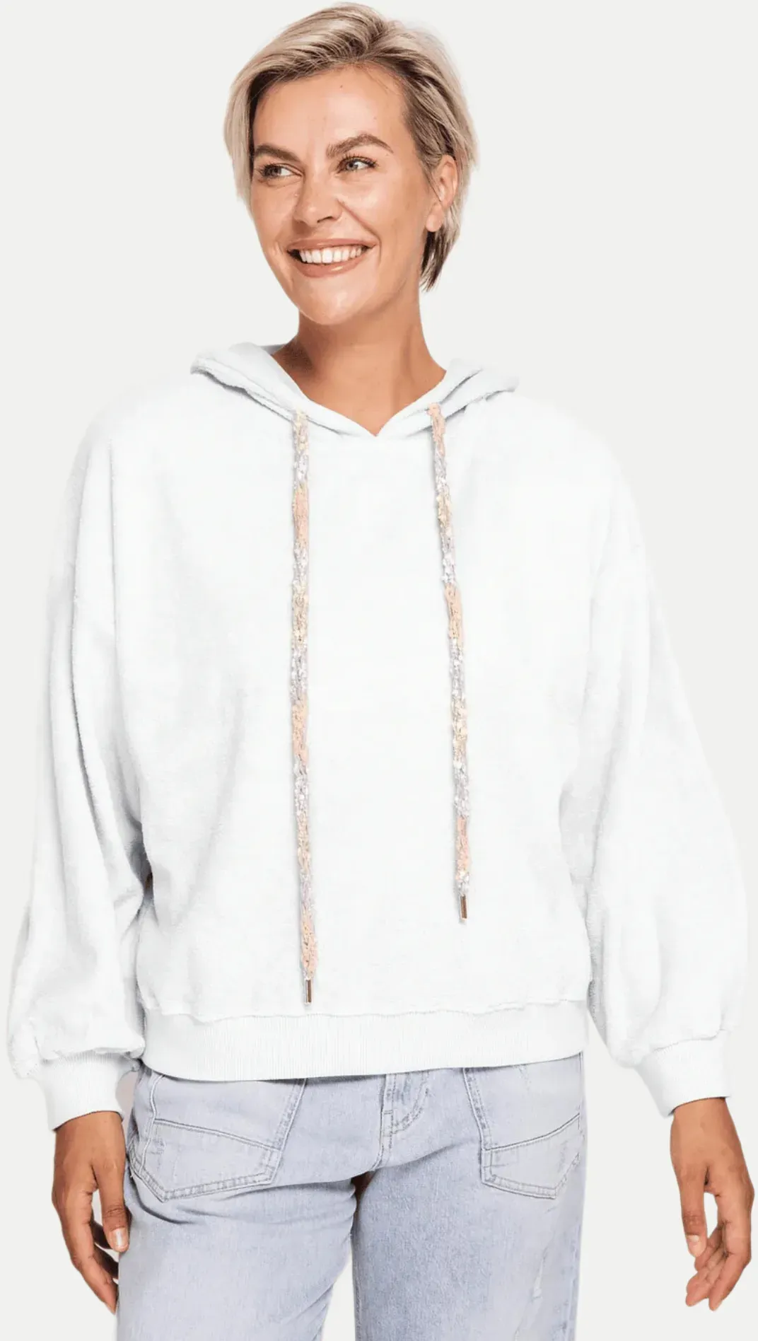 Hoodie ZHXENIA Weiß M