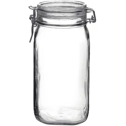 6er Set Van Well Vorratsdose Fido 1500 ml Glas Transparent Klar