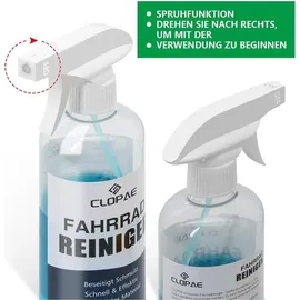 luxuskollektion Fahrrad Reinigungsset 7-in-1 mit 500ml