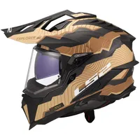LS2 Motocross-Helm Explorer Carbon Trick Matt Brown Sand, M