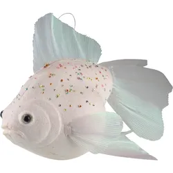 Dekofigur AM DESIGN "Styropor-Fisch", weiß, B:38cm H:25cm, Styropor, Dekofiguren, handgefertigt