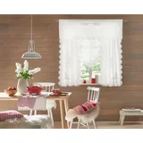 Querbehang "Wolfgangsee" Gr. 2, weiß, B:135cm H:45cm, Baumwolle, HOSSNER - ART OF HOME DECO, Gardinen