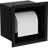 Mexen X-Wall-P Toilettenpapierhalter, Schwarz - 1973 Toilettenpapierspender Black