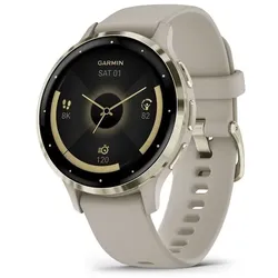 GARMIN Smartwatch GARMIN Venu 3S french grey, softgold grau