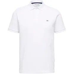 Selected Homme Herren Poloshirt SLHDANTE Weiß 16087839 XXL