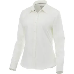 ELEVATE Hamell Langarm-Hemd schlichtes Damen Blusen-Hemd Popelin Bluse 3816901 Weiß - XXL