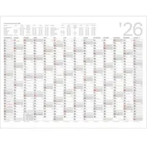 Kalenderwerk Plakatkalender 98x68,5cm Weiß 2026