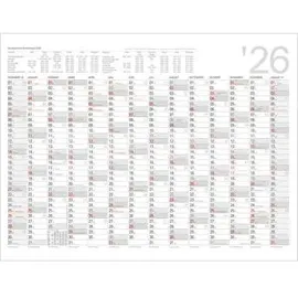 Kalenderwerk Plakatkalender 98x68,5cm Weiß 2026