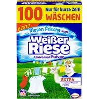 Weißer Riese Universal Pulver umweltfreundliches Waschmittel mit sommerlichem Duft, 1er Pack Großpackung Waschpulver (1 x 100 Waschladungen)