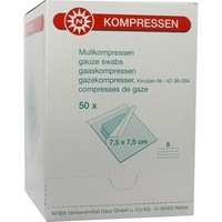 NOBAMED MULLKOMPRESSEN 7.5X7.5CM 8F steril