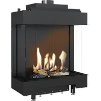 Kratki Gaskamin Kratki LEO 76 / 62 dreiseitig Erdgas