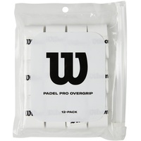 Wilson Padel Pro Overgrip, 12er-Pack, Weiß