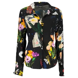 DESIGUAL Blusenshirt Sweatshirt Schwarz XS