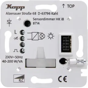 Kopp 871400010 HKi8-Unterputz-Leistungsteil, Dimmer für elektronische Trafos (Phasenabschnitt-Dimmer)