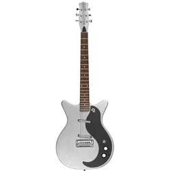 Danelectro 59M NOS+ Silver Metalflake E-Gitarre