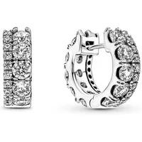 Pandora Doppelband Pavé Ohrringe 290058C01