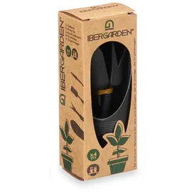 ibergarden Gartenpflege-Set handlich schwarz