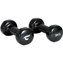 Christopeit Sport Vinylhantel-Set 2 x 3 kg schwarz