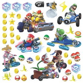 RoomMates Room Mates 54387 Wandsticker "Nintendo - Mario Kart 8", mehrfarbig
