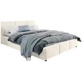 home collective Polsterbett beige Textil, 140x200 cm, Schlafzimmer, Betten, Polsterbetten