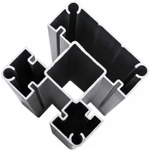 vidaXL Zaunelement 6 pcs  Grau/Aluminium
