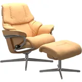 Stressless Stressless® Relaxsessel »Reno«, mit Cross Base, Größe S, M & L, Holzakzent Eiche