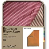 schlafgut Woven Satin Gelb/Orange 135 x 200 cm
