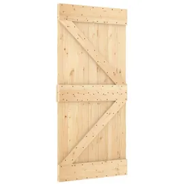 vidaXL Narvik rechts 95 x 210 cm Natürlich/Schwarz