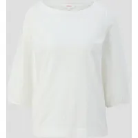 S.Oliver - Baumwollshirt mit Puffärmeln, Damen, creme, 46