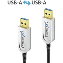 PureLink FiberX Serie - USB 3.1 Glasfaser Kabel - USB-A auf USB-A - 15m