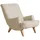 58 aufm Kessel Cocktailsessel Kajsa Kunstleder 58 x 71 x 70 cm Beige mit Relax-Funktion